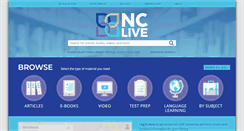 Desktop Screenshot of nclive.org